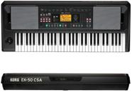 Teclado Arranjador korg EK-50 CSA 61 Teclas USB Preto