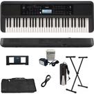 Teclado Arranjador Yamaha PSR-E383 61 teclas + Suporte + Capa + Pedal + P10