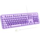 Teclado Atelus Large Print USB com fio para PC, laptop, Windows Teclado Atelus Large Print USB com fio para PC, laptop, Windows