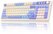 Teclado AULA 99 teclas Bluetooth/2,4 GHz/USB-C roxo