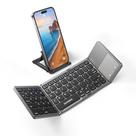 Teclado Bluetooth Dobrável Samsers com Touchpad - Cinza