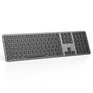 Teclado Bluetooth OMOTON compatível com Mac recarregável