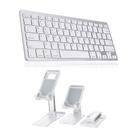 Teclado Bluetooth Para iPad 7 10.2" +Suporte De Apoio Branco
