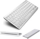 Teclado Bluetooth para Pc Tablet e Smartphone Sem Fio Branco