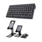 Teclado Bluetooth Para tablet 7 10.2 +suporte De Apoio Preto