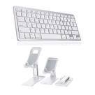 Teclado Bluetooth Para tablet Air 5 10,9 2022 Sup Apoio Branco
