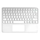 Teclado bluetooth wb branco tablet ipad e celular trackpad
