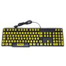 Teclado braille - USB teclas amarelas