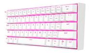 Teclado Branco Redragon Teclado K630w Dragonborn cor:rosa