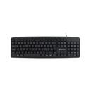 Teclado C3Tech Multimídia com Fio Preto