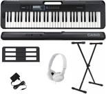 Teclado Casio CT-S300 61 Teclas Preto + Suporte + Fone Branco