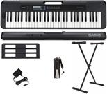 Teclado Casio CT-S300 61 Teclas Preto + Suporte + Pedal Sustain