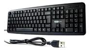 Teclado com Fio Pc Notebook Computador Teclas Perfil Baixo e Silenciosas