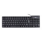 Teclado com fio usb ergonômico compacto abnt2 de escritório