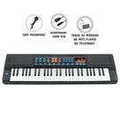Teclado com Microfone Infantil - HS5460A - DM Toys Teclado com Microfone Infantil - HS5460A - DM Toys