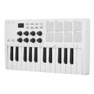 Teclado Controlador MIDI 25 Teclas M-Vave SMK25 Branco