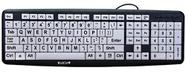 Teclado de computador Nuklz N Large Print para deficientes visuais Teclado de computador Nuklz N Large Print para deficientes visuais