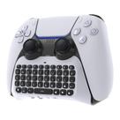 Teclado de controle sem fio para PS5/PS5 Pro, mini teclado portátil Bluetooth 3.0 com alto-falante embutido e conector de áudio de 3,5 mm para Playstation 5/Playstation 5 Pro, placa de bate-papo por voz para mensagens e jogos e bate-papo ao vivo