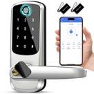 Teclado de impressão digital Smart Door Lock MSR X6 prateado