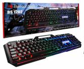 Teclado de Metal Semi Mecânico Gamer RGB Banson Tech BS1202