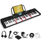 Teclado de Piano EYTSE 61 Teclas com LCD e Teclas Iluminadas - Ideal para Iniciantes