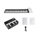 Teclado De Piano Portátil De Silicone Enrolável De 49 Teclas, Órgão Eletrônico Dobrável Para