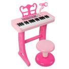 Teclado de piano Toy Oprala 37 teclas com microfone e banqueta Teclado de piano Toy Oprala 37 teclas com microfone e banqueta