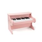 Teclado de piano ZIPPY Kids 25 teclas, brinquedo digital de madeira, rosa