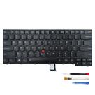 Teclado de substituição para laptop Lenovo ThinkPad T440 T440p T440s T450S T460 l440 L450 L470 T450 T431s Layout QWERTY dos EUA com luz de fundo, Trackpoint