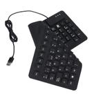 Teclado dobrável Zyyini 105 teclas USB espanhol com fio preto