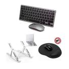 Teclado E Mouse Bluetooth+ Sup +mouse Pad P/ Notebook