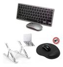 Teclado E Mouse Bluetooth+ Sup +mouse Pad P/ Notebook Dell C Teclado E Mouse Bluetooth+ Sup +mouse Pad P/ Notebook Dell C