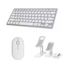 Teclado E Mouse Bluetooth + Sup Para Tablet Amazon Fire 7