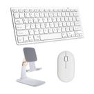 Teclado e Mouse Bluetooth, Suporte para Galaxy Tab A7 Lite SM T220/225 8,7" Branco Teclado e Mouse Bluetooth, Suporte para Galaxy Tab A7 Lite SM T220/225 8,7" Branco