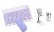 Teclado E Mouse Bluetooth + Suporte Para Tablet Samsung Galaxy Tab A8 SM-X200