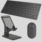 Teclado e Mouse Bluetooth, Suporte paraTablet Galaxy Tab Samsung A9+ A9 S10 S9 S9 FE S10 FE Lenovo Tab A T290 Pad 5 Pro