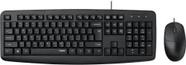 Teclado e Mouse com Fio Rapoo NX1600 Black (Ingles) Teclado e Mouse com Fio Rapoo NX1600 Black (Ingles)