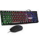 Teclado e mouse Combo mafiti RK101 com fio RGB retroiluminado USB
