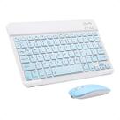 Teclado e Mouse Sem Fio Bluetooth Recarregável Azul Teclado e Mouse Sem Fio Bluetooth Recarregável Azul