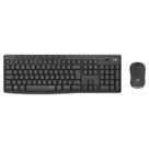 Teclado e mouse sem fio logitech mk295 usb grafite
