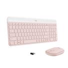 Teclado e Mouse Sem fio Logitech MK470, USB, US, com Teclado Numérico, Rose - 920-011313