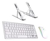 Teclado E Mouse Sem Fio P/ Notebook Dell Inspiron + Suporte
