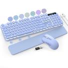 Teclado e mouse sem fio retroiluminados pela máquina de escrever Trueque