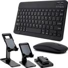 Teclado e Mouse Sem Fio + Suporte de Celular Tablet