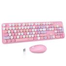 Teclado e Mouse Sem Fio UBOTIE - Design Retro de Máquina de Escrever