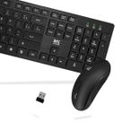Teclado e Mouse Sem Fio Wireless 2.4 GHz Ergonômico ABNT2 para PC e Notebook Home Office