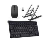 Teclado E Mouse Sem Fio Wireless Slim + Suporte Para Notebook Hp I5