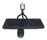 Teclado E Mouse Sem Fio Wirelless Notebook Pc + Brinde