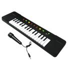 Teclado Elétrico Infantil e Microfone Domni