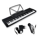 Teclado Eletrônico MK313 61 Teclas Com Estante De Partitura Alto-Falantes Musical Digital Microfone